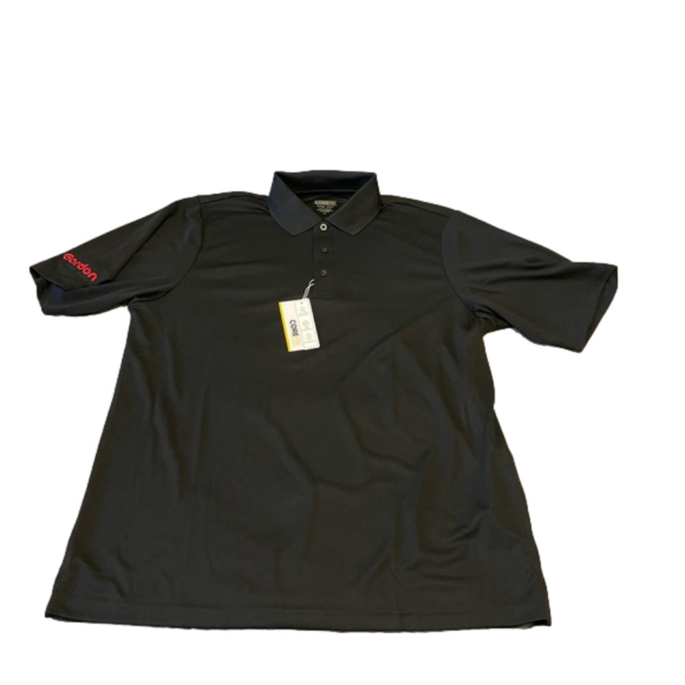 Core 365 Golf Shirt Black Size Large GFS Logo